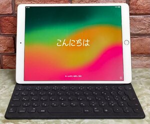 1円～ ●Apple iPad Pro / Wi-Fi + Cellular / 256GB / SIMフリー / シルバー / iOS 17.7.3 / 10.5インチ / MPHH2J/A / バッテリー 93%