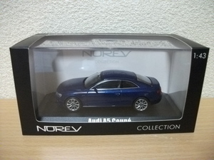 ◇【発送は土日のみ】ノレブ　1/43　Audi　アウディ　A5　クーペ　Scuba blue metallic◇