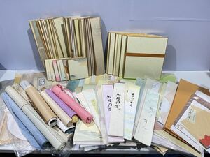 掛け軸 掛軸 日本画 書画 色紙 用紙 俳句 短冊 未使用多数 和紙 