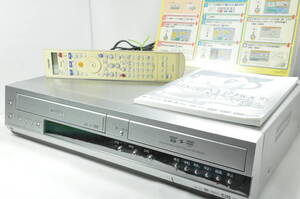 ★人気モデル★美品 東芝 RD-XV34 VHS⇔DVD⇔HDD ダビOKビデオデッキ！説明書 純正リモ付 ダビ動作写真有♪