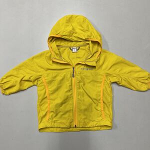 mont-bell キッズ kids 子供服 マウンテンパーカー サイズ80 イエロー 黄色 ジャケット ブルゾン アウター