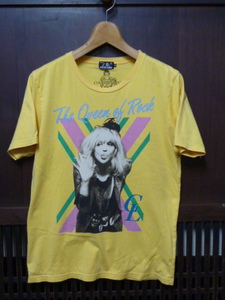 HYSTERIC GLAMOUR COURTNEY LOVE Tシャツ M 黄 イエロー ヒステリックグラマー コートニー ラブ 半袖 カットソー ニルバーナ 