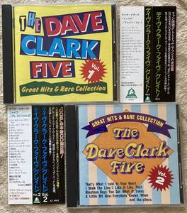 廃盤帯付CD DAVE CLARK FIVE/GREAT HITS & RARE COLLECTION Vol.1 & 2 デイヴ・クラーク・ファイヴ/グレイト！Vol.1&2 [エーサイド/1992]]