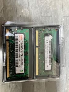 Micron PC3L-12800S 2GB,hynix PC2-5300S ノートPC用メモリ SO-DIMM ジャンクで！【送料無料】 ノート用パソコンメモリ