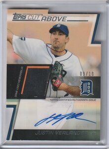 2012 TOPPS Justin Verlander /10 ACAAR-JV 直筆サインカード Auto