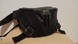 BOTTEGA VENETA ボッテガヴェネタ ショルダーバッグ ウエストバッグ ボディバッグ イントレチャート ブラック メンズ