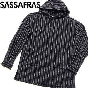 SASSAFRAS ササフラス Landscaper Shell Bud Half Blanket M ランドスケーパー シェル バド ハーフ ブランケット ジャケット ストライプ