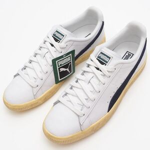 F05236 新品 23FW PUMA /CLYDE VINTAGE レザースニーカー 【サイズ：28cm】 ホワイト 394687-01 クライド プーマ