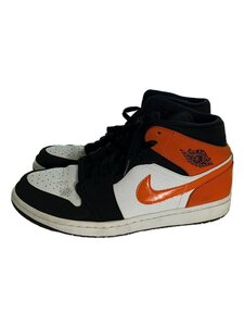 NIKE◆AIR JORDAN 1 MID/エアジョーダン1ミッド/ブラック/554724-058/26.5cm/BLK