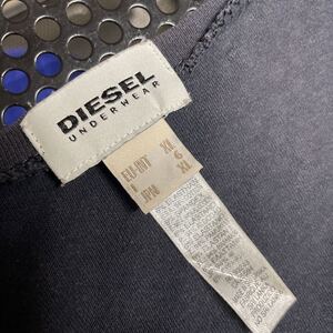 ディーゼル diesel 半袖 Ｖネック Tシャツ 全体的に色あせ有（洗濯済み 黒 ブラック XLサイズ 小さめです 