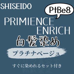 最安値　PtBe8 資生堂　白髪染め　ショート　メンズ　ヘアカラー剤　セット付　プラチナ　ベージュ　グレー　アッシュ　ヘアカラー