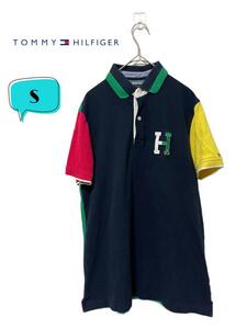 Tommy Hilfiger トミーヒルフィガー　カラーブロックロゴ　ポロシャツ