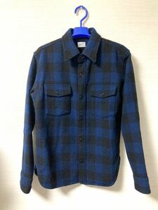 【即決】17AW テンダーロイン T-BUFFALO CPO JKT バッファロー ジャケット チェック シャツ ブルー