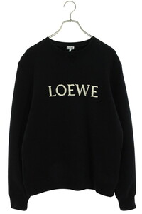 ロエベ LOEWE 24SS H526Y24J26 サイズ:S ロゴ刺繍クルーネックスウェット 中古 SB01