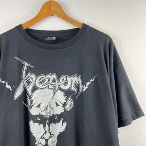 ビンテージ 90s【UK版】VENOM ヴェノム Tシャツ XL ユーロ古着 バンドT ブラック メタル サタン 666 BURZUM mayhem darkthrone Emperor