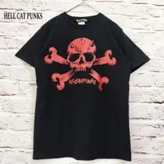 【スカル プリント】HELL CAT PUNKS Tシャツ