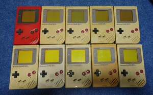 1円スタート～初代ゲームボーイ 10台セット 本体 ジャンク品 まとめ 大量 GAMEBOY DMG-01 Nintendo 動作未確認