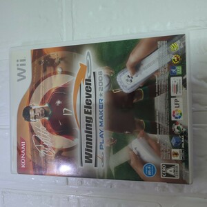 【Wii】 Winning Eleven PLAY MAKER 2008　取扱説明書なし。盤面にすりきずがあります