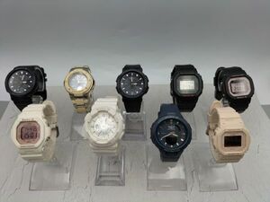 U437 1円～ ジャンク品 カシオ CASIO ベビージー Baby-G デジタル アナデジ クオーツ タフソーラー 腕時計 レディース まとめて 9点セット