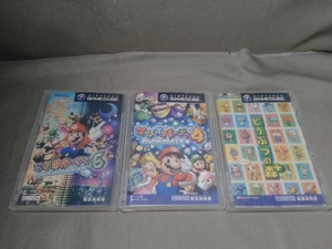 ジャンク GCソフト×3本セット(ディスクキズ有りスリーブケース欠品)マリオパーティ4/マリオパーティ6/どうぶつの森+