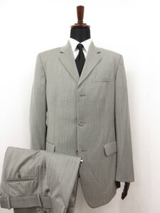 アーカイヴ 超美品 【ジャンニヴェルサーチクチュール GIANNI VERSACE】 裏地メデューサ 3B スーツ (メンズ) 50 グレー系 □27RMS9296