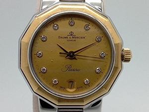 BAUME＆MERCIER 腕時計 リビエラ 5231.3 12Pダイヤ ベルト約16cm ボームアンドメルシエ レディース