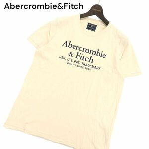 Abercrombie&Fitch アバクロンビー＆フィッチ 春夏 ロゴプリント★ 半袖 ストレッチ カットソー Tシャツ Sz.M　メンズ　C4T03112_4#D