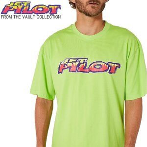 ジェットパイロット JETPILOT ビンテージ 2024 Tシャツ 送料無料 カラー ビジョン Tシャツ S23500 ネオンライム XL