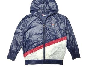 ★レア♪FILA×アメリカンラグシー★コラボ薄手ナイロンパーカージャケットM/紺フィラAMERICAN RAG CIEジャンパーブルゾンジャージ春物秋物