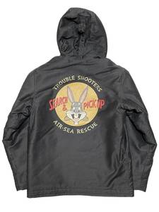 極美品 38 TOYS McCOY TMJ1914 N-1 HOODED COAT BUGS BUNNY 6TH ERS AIR-SEA RESCUE トイズマッコイ デッキジャケット バッグスバニー