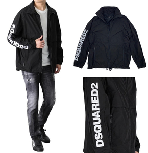 【サイズ選択】定価113300円■DSQUARED2■ジップアップナイロンジャケット■ブラック/黒■ディースクエアード■GLOBETROTTER SPORTS JACKET