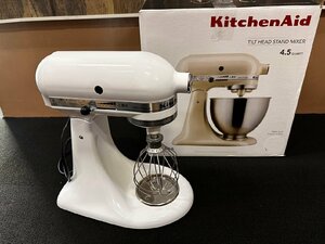 １円★未使用 KitchenAid　スタンドミキサー 4.3L（ホワイト）送料無料【4580350281398】