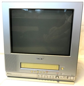 【高精細画質　 ソニー テレビデオ KV-14MVF2 2002年製 Trinitron WEGA 14インチ VHS】全機能完動品 リモコン/取扱説明書付 ワンオーナー