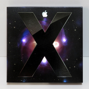 【中古良品】Apple Mac OS X Leopard：MB427J/A：Version 10.5.1 RETAIL：アップル ステッカー付き