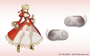 ラスト1点 ☆新品　Sony ソニー WF-SP700N 『Fate/EXTELLA LINK』 Edition 「ネロ・クラウディウス」モデル　検 FGO イヤホン ヘッドホン