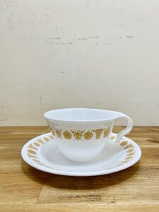 Corelle Corning Pyrex コレール コーニング パイレックス ヴィンテージ カップ＆ソーサー アメリカン雑貨 食器 アメリカン 【9548】