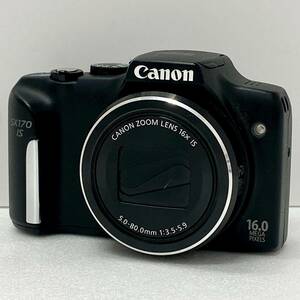 【動作確認済み】 Canon PowerShot SX170 IS ブラック デジタルカメラ キャノン パワーショット デジカメ 5.0-80.0mm 1:3.5-5.9 16x 中古