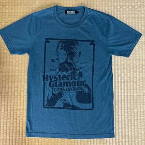 ヒステリックグラマー バクプリ入り ガール ロゴ Tシャツ Sモスグリーン レア HYSTERIC GLAMOUR