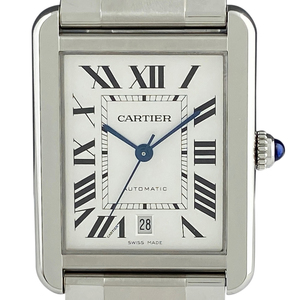 カルティエ CARTIER タンクソロ XL ローマン W5200028 腕時計 SS 自動巻き シルバー メンズ 【中古】