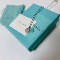 【美品】Tiffany ティファニー リターントゥ ネックレス 水色 シルバー