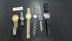 1101A73　腕時計　ジャンク品　おまとめ6点　CITIZEN　ELLE　など ※動作未確認