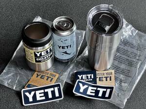 送料込み！未使用！YETI RAMBLER 16oz. ランブラー日本未発売ver. タンブラー：COLSTER 2.0 缶クーラー　シルバー２個セット