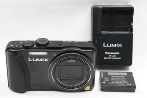 【適格請求書発行】美品 Panasonic パナソニック LUMIX DMC-TZ35 コンパクトデジタルカメラ ブラック【アルプスカメラ】241014u