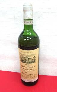 未開栓 CHATEAU BONNET シャトー ボネ 1978年 ENTRE-DEUX-MERS アントル ドゥ メール 730ml 14度未満 白ワイン お酒