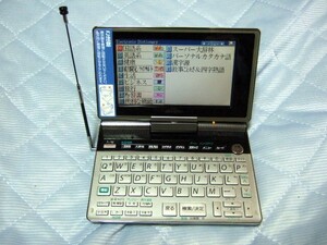 希少　シャープシャープ カラー電子辞書 パピルス PW-TC900-W ワンセグ搭載 ブラック