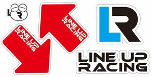 LINEUP RACING(ラインナップレーシング） TOW（トウ)ステッカーシート（レッド）