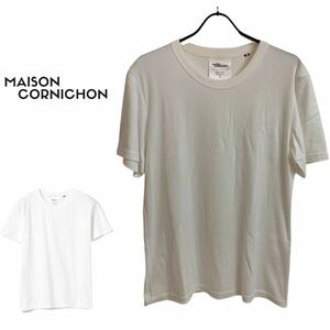 MAISON CORNICHON メゾン コルニション MADE IN FRANCE フランス製 Classic Tee コットンクルーネック カットソー ホワイト 3 アーカイブ