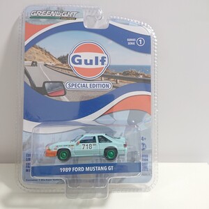 チェイス グリーンライト グリーンマシーン 1989 フォード マスタング GT FORD MUSTANG Gulf ガルフカラー GREEN LIGHT green machine 1/64