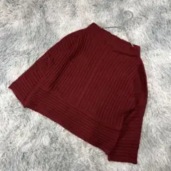 【beams】ニット セーター レディース レッド シンプル 美品 早い者勝ち