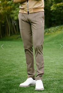 【美品】ウノピュウノウグァーレトレゴルフ1piu1uguale3GOLF/CREASE PANTSクリースパンツ/GRP080-PRY091/グレイベージュ/サイズ6